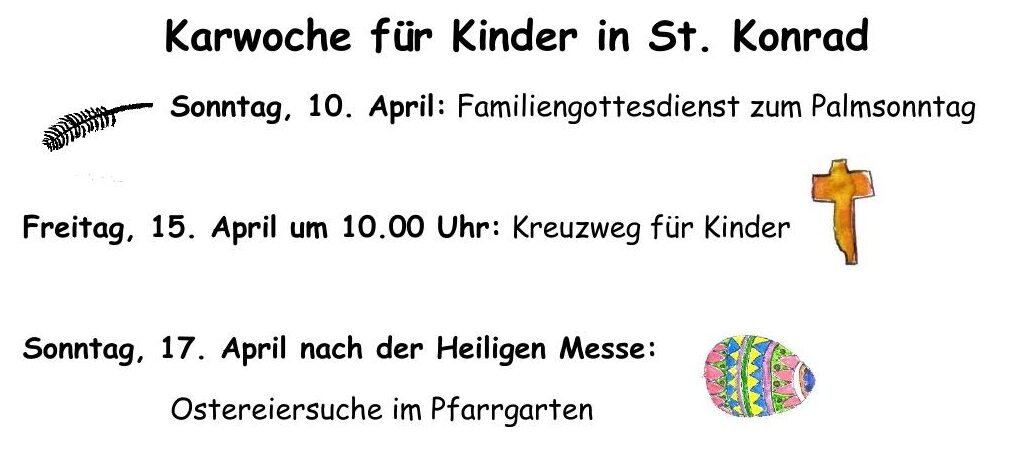 Karwoche für Kinder in St. Konrad