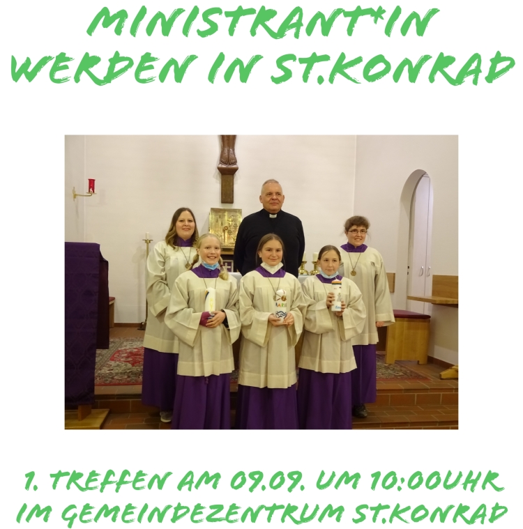 Ministrant*in werden in St. Konrad